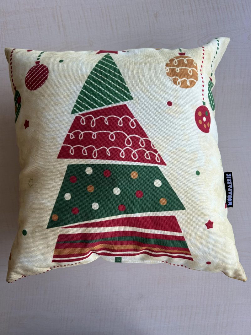 Abstract Christmas Tree Pattern Pillow Cover, Holiday Decorating - Image 4