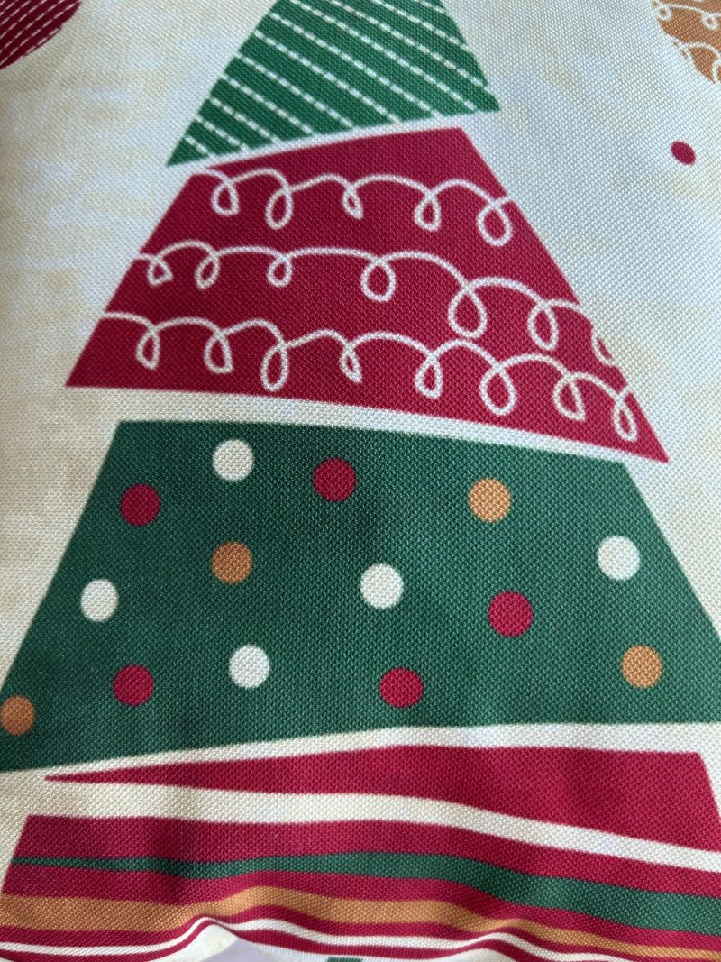 Abstract Christmas Tree Pattern Pillow Cover, Holiday Decorating - Image 6