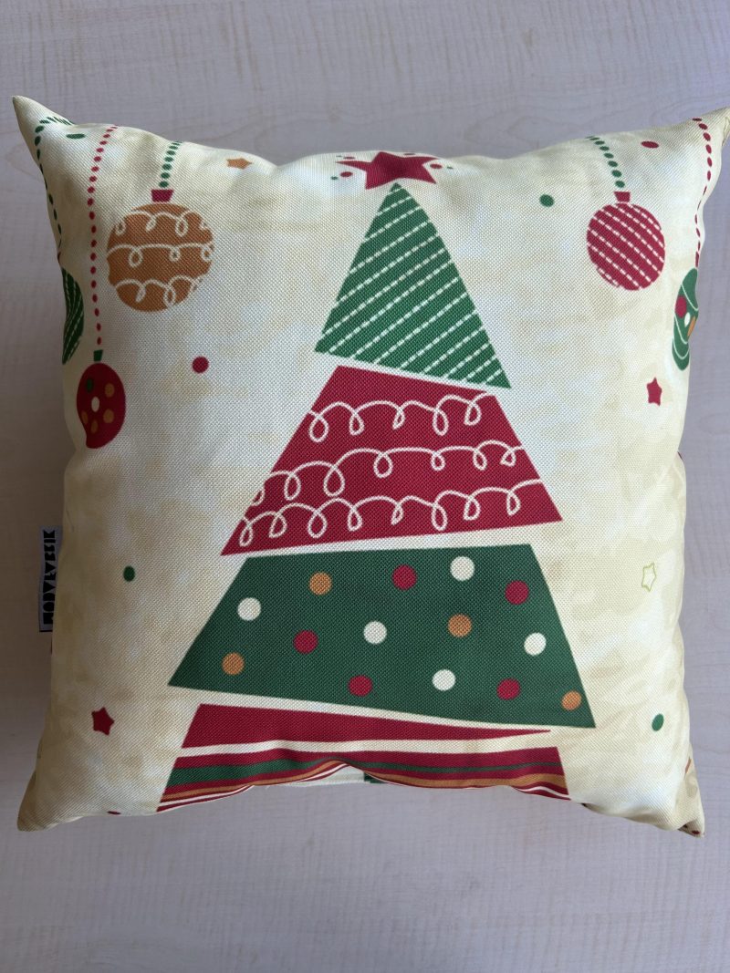 Abstract Christmas Tree Pattern Pillow Cover, Holiday Decorating - Image 9