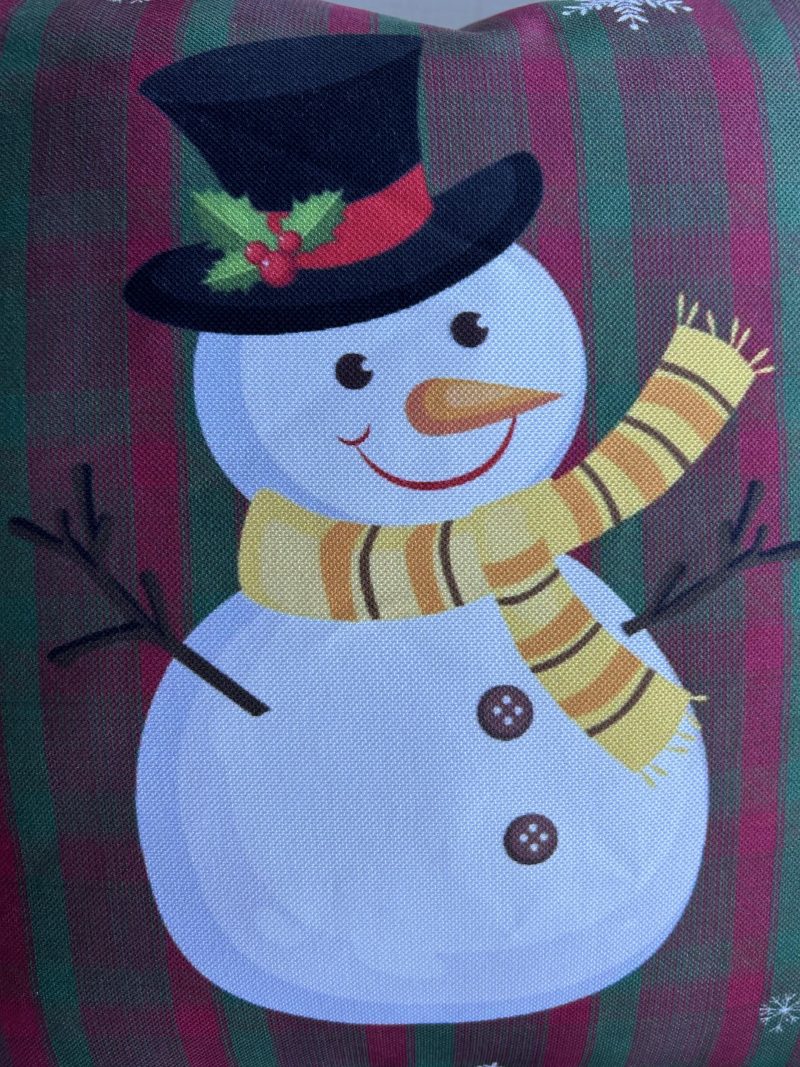 Christmas Snowman Pillow Cover, Holiday Pillow Cover, Winter Decorating - Image 6