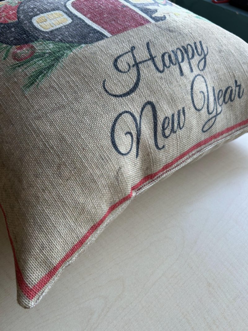 New Year Themed Pillow Cover for Holiday Decorating - Image 4