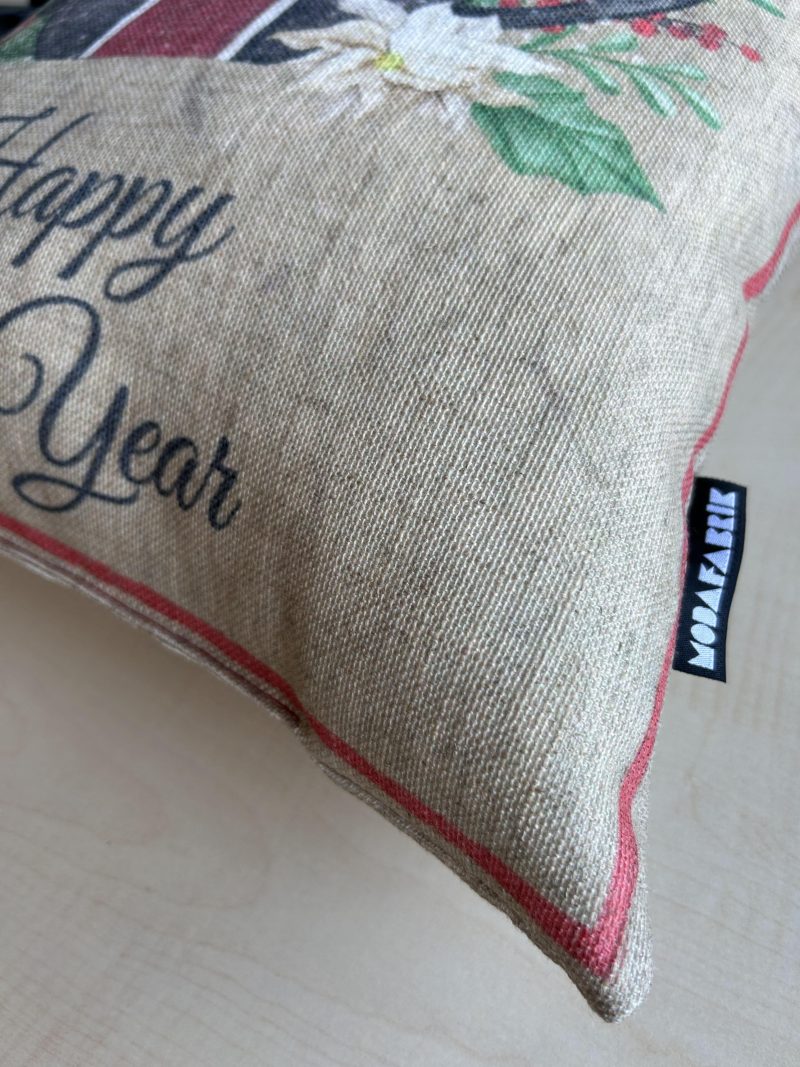 New Year Themed Pillow Cover for Holiday Decorating - Image 5