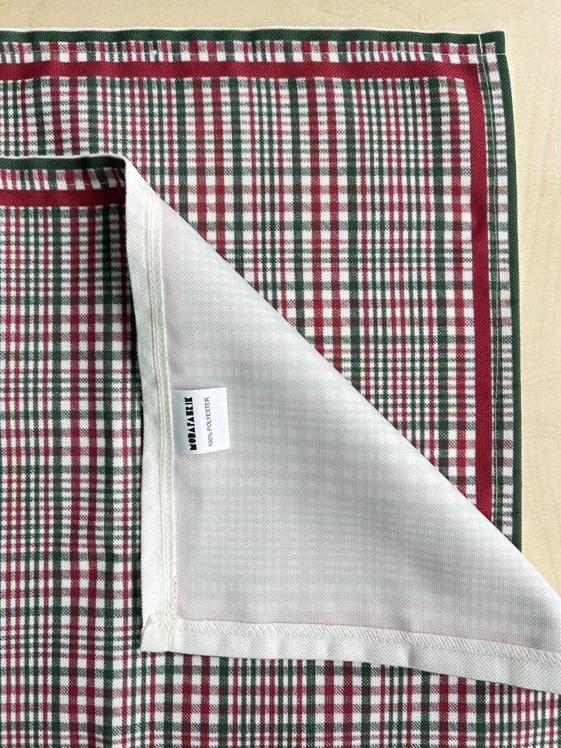 Plaid Holiday or Cookout Table Cloth, Rectangular, 55"x86" - Image 8