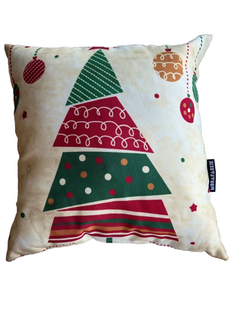 Abstract Christmas Tree Pattern Pillow Cover, Holiday Decorating