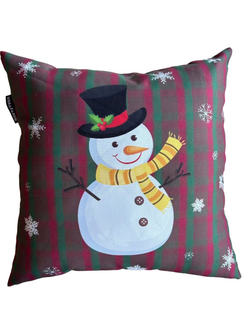 Christmas Snowman Pillow Cover, Holiday Pillow Cover, Winter Decorating - Image 4