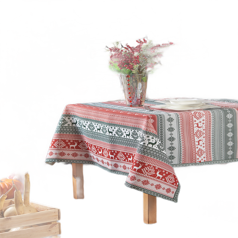 Christmas Themed Tablecloth, Deer Pattern Christmas Tablecloth, Holiday Decorating - Image 4