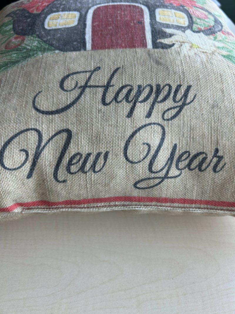 New Year Themed Pillow Cover for Holiday Decorating - Image 3